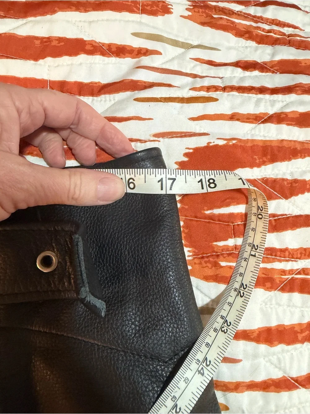 Men's Black Genuine Leather Bootcut Jeans Chaps